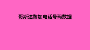 哥斯达黎加电话号码数据